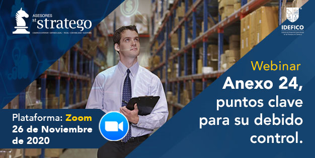 Webinar Anexo 24, Puntos clave para su debido control.