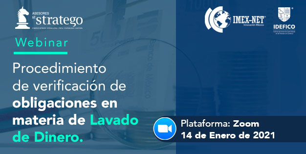 Webinar Procedimiento de verificación de obligaciones en materia de Lavado de Dinero