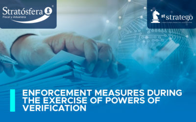 Enforcement measures during the exercise of powers of verification.