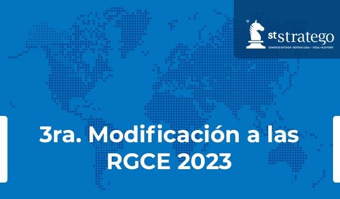 3ra. Modificación a las RGCE  2023